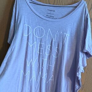 Torrid Women's Lavender Graphic Tee
